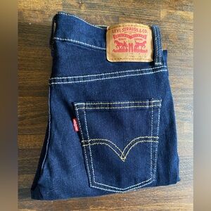 Levi's Levi Strauss 512 Slim Taper Stretch Jeans Regular 12 Dark Blue 26x26 NWT